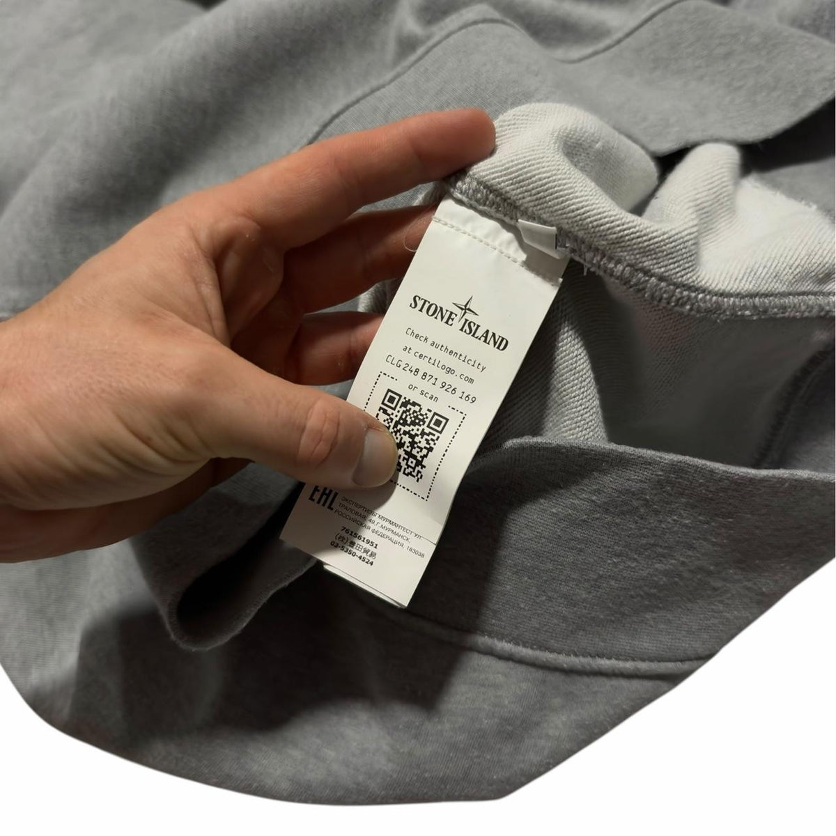 Stone Island Quarter Zip Pullover | Medium, Grey