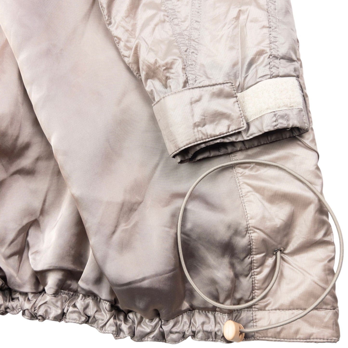 Vintage 2000s Issey Miyake Parachute Zip Up Rain Jacket Size L | Large, Grey