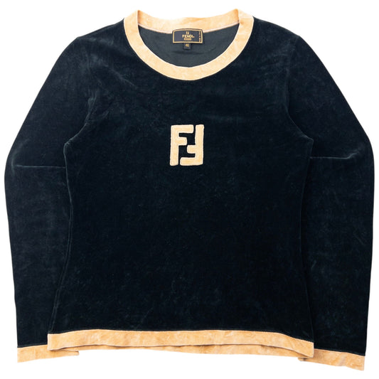 Vintage 90s Fendi Velour Jumper Womens Size S | Small, Multicoloured
