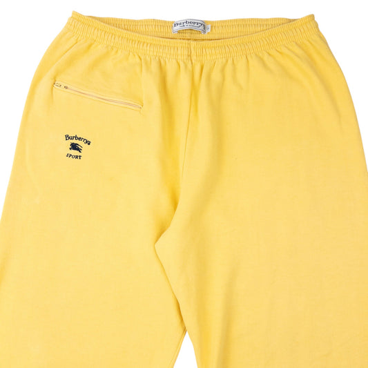 Vintage 90s Burberry Sport Joggers Size L | Large, Yellow