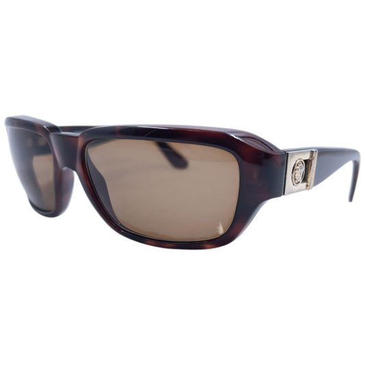 Vintage 90s Gianni Versace Tortoise Shell Sunglasses | O/S, Brown