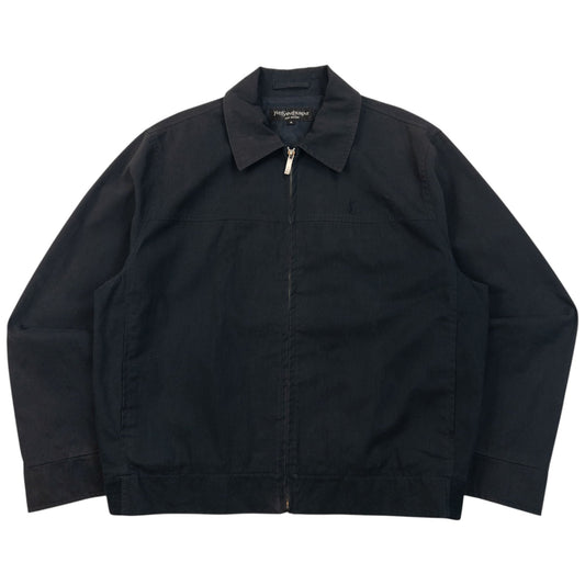 Vintage YSL Yves Saint Laurent Harrington Jacket Size M | Medium, Black