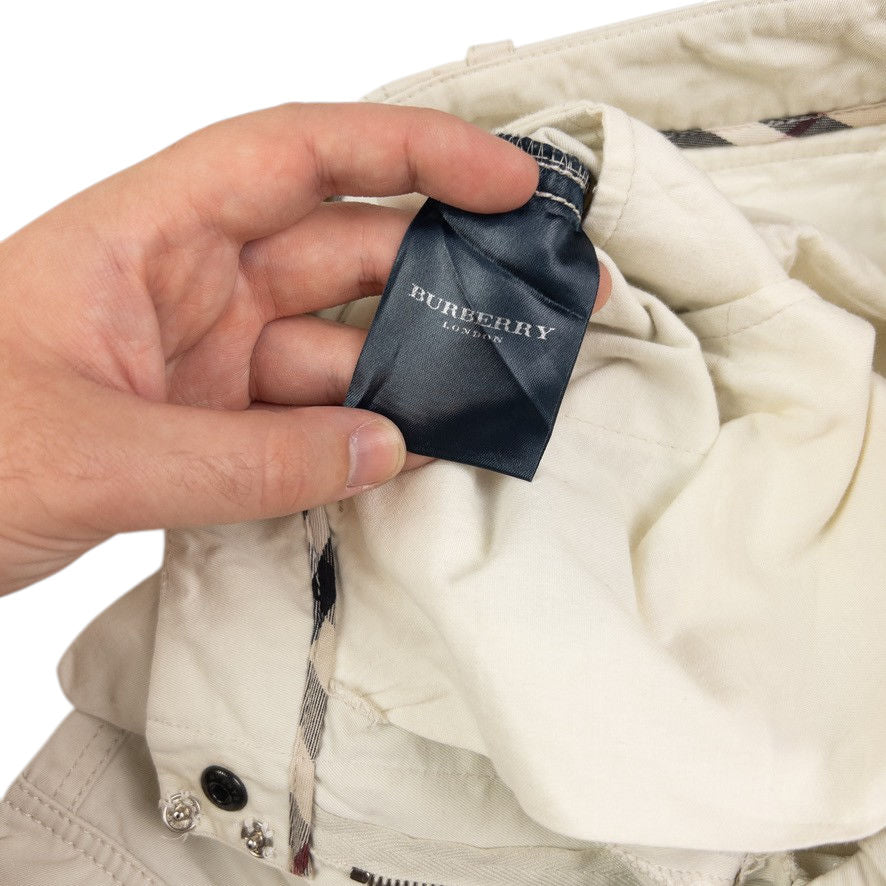 Vintage Burberry Cargo Trousers Size W26