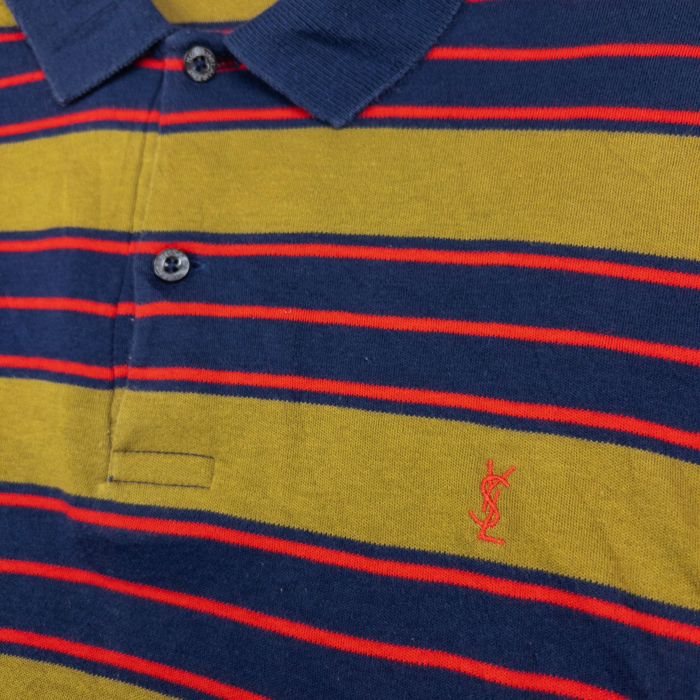 Vintage YSL Yves Saint Laurent Long Sleeve Polo Shirt Size S