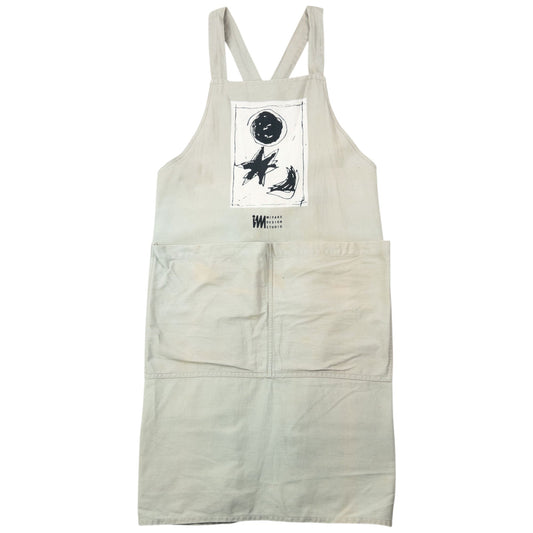 Vintage 90s Issey Miyake Printed Apron | O/S, Green