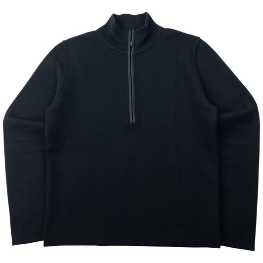 Vintage 2000s Prada Sport Q Zip Jumper Size S | Small, Black