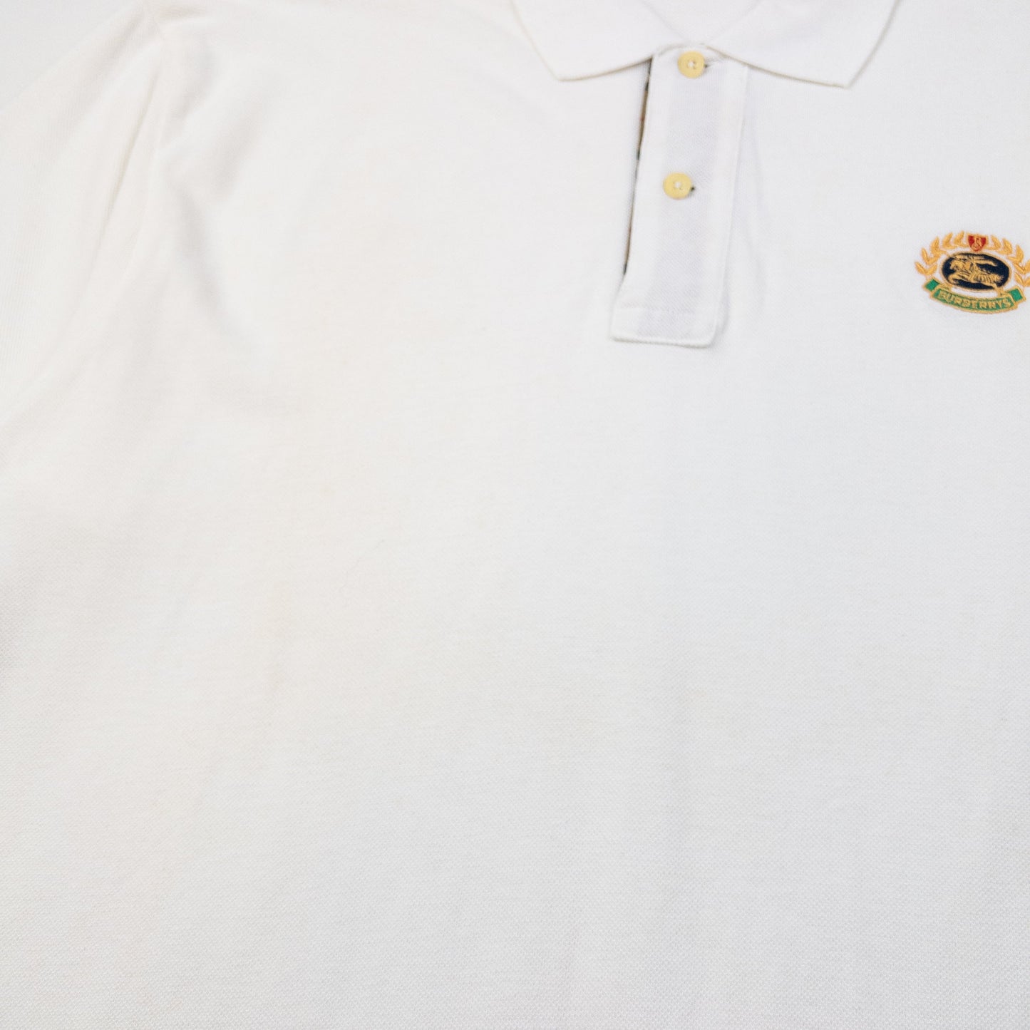 Vintage 90s Burberry Long Sleeve Polo Shirt Size XL
