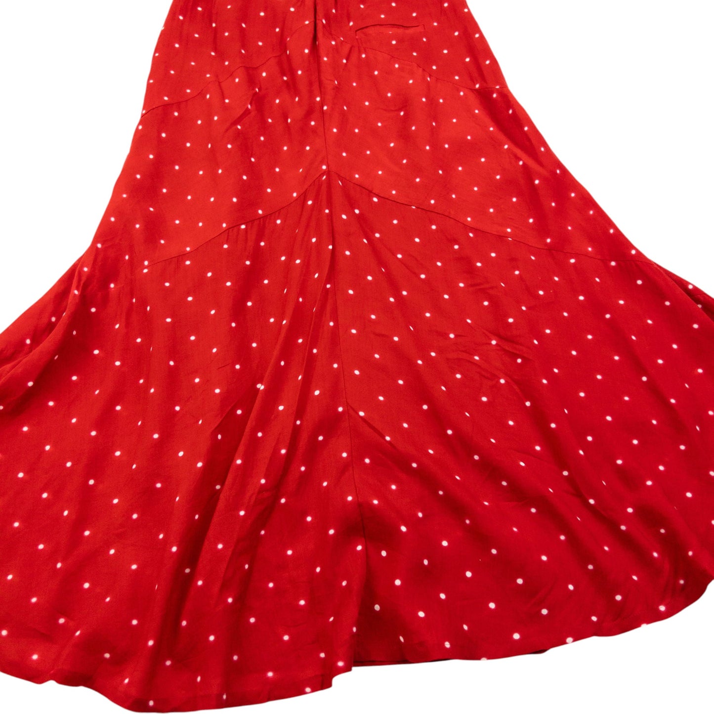 Vintage 2000s Issey Miyake Polka Dot Skirt Womens Size M | Medium, Red