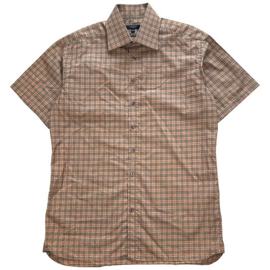 Vintage Burberry Nova Check Short Sleeve Shirt Size XL