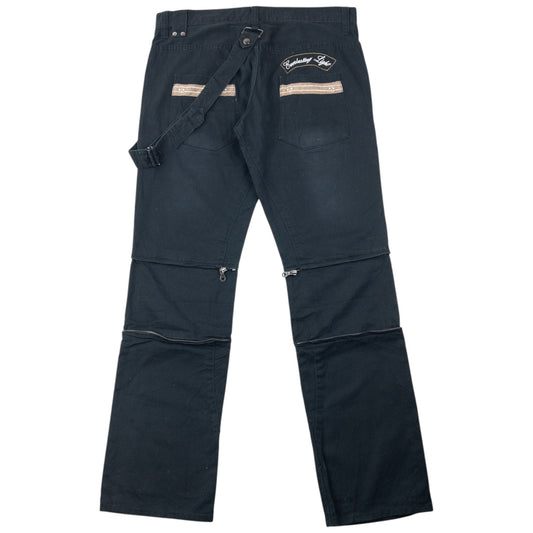 Vintage 2000s PPFM Zip Leg Trousers Size W34 | W34, Black