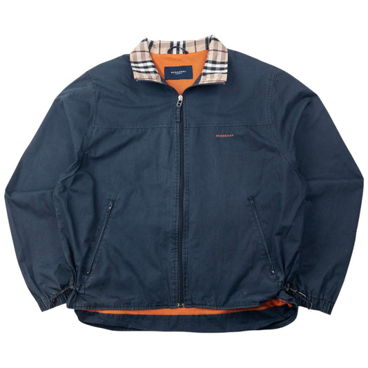 Vintage 2000s Burberry Nova Check Collar Zip Up Jacket Size L | Large, Multicoloured