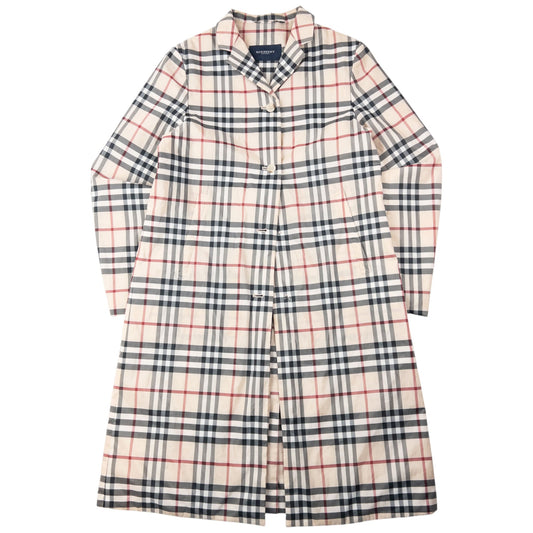 Vintage 2000s Burberry Nova Check Button Up Jacket Womens Size S | Small, Beige, Black, Red