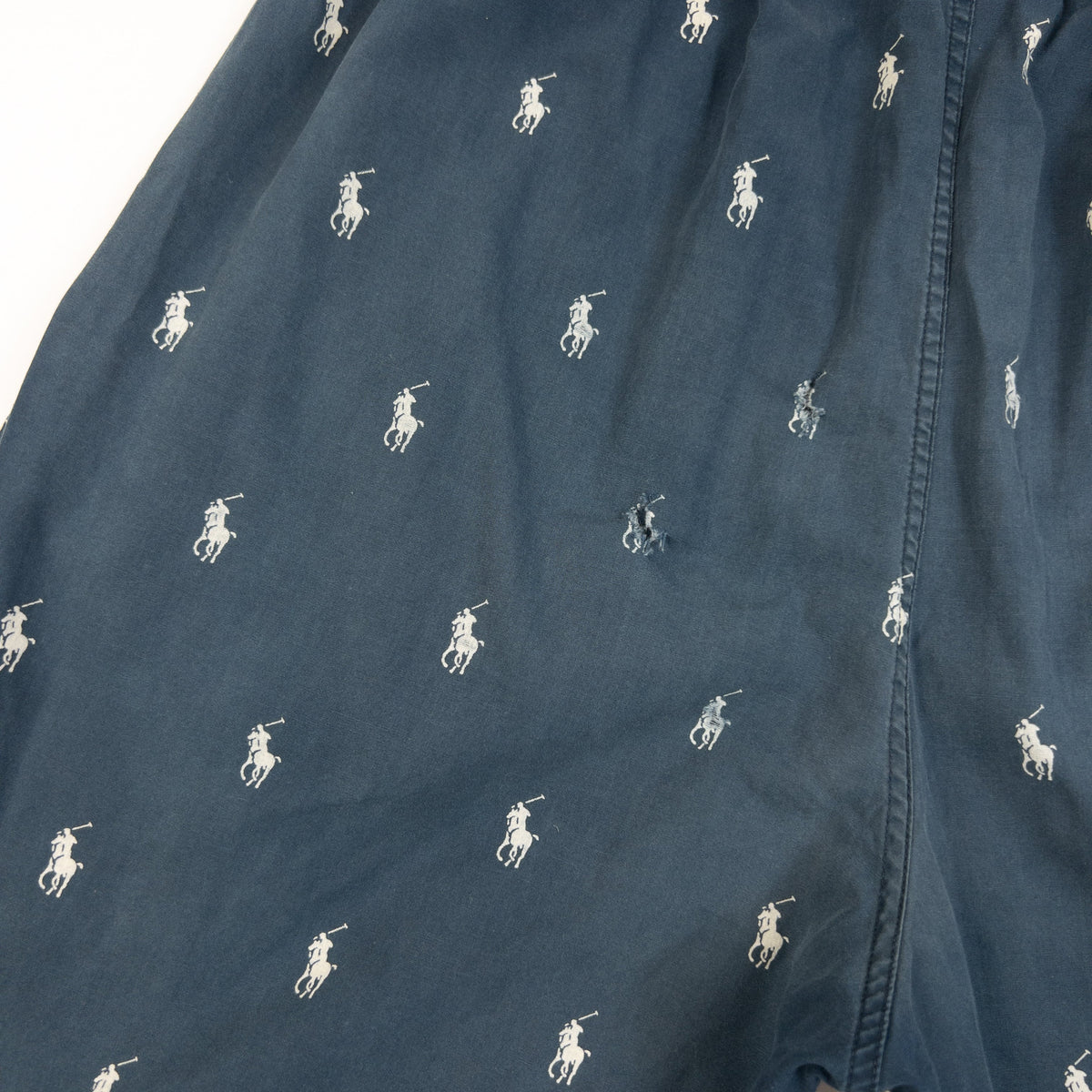 Vintage 2000s Polo Ralph Lauren Monogram Pyjama Bottoms Size S | Small, Navy