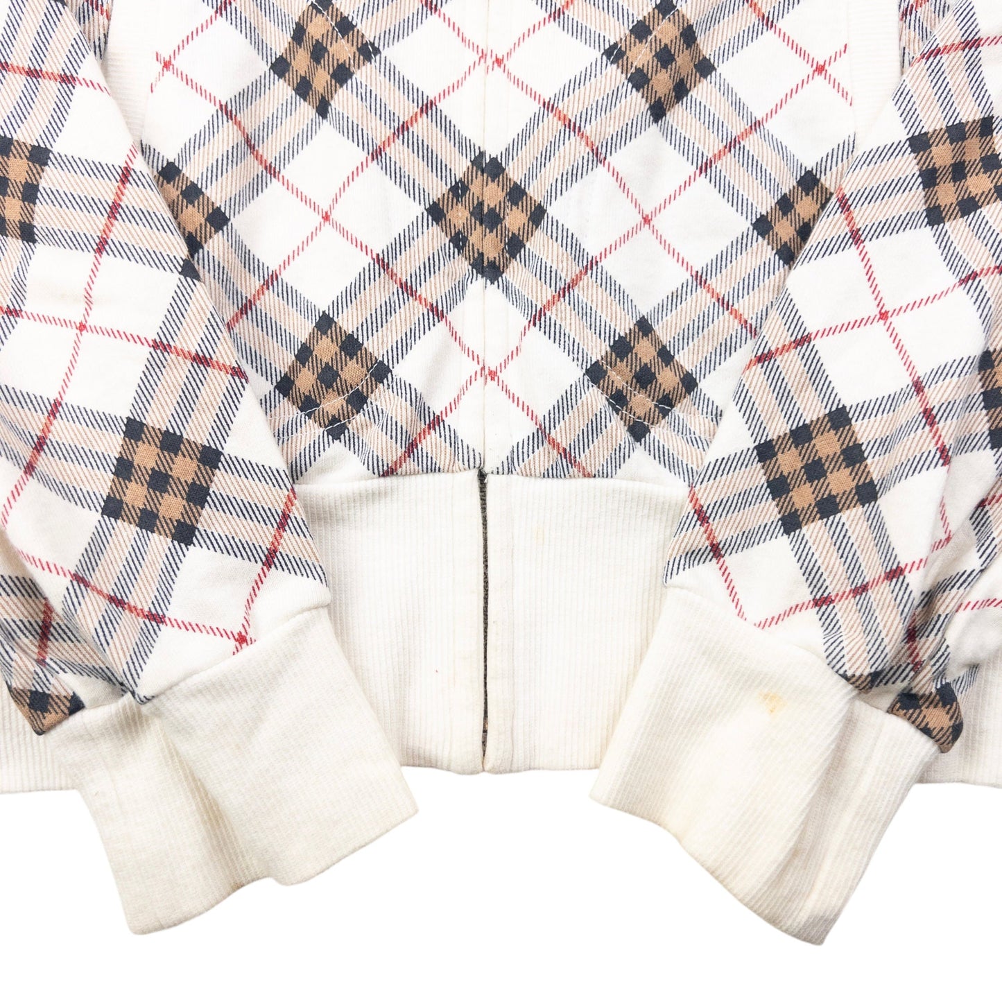 Vintage Burberry Blue Label Nova Check Zip Up Hoodie Womens Size S