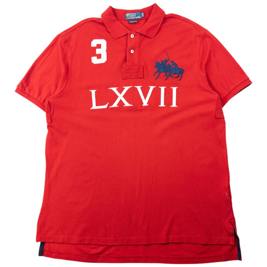Vintage 2000s Polo Ralph Lauren LXVII Polo Shirt Size XL | XL, Red