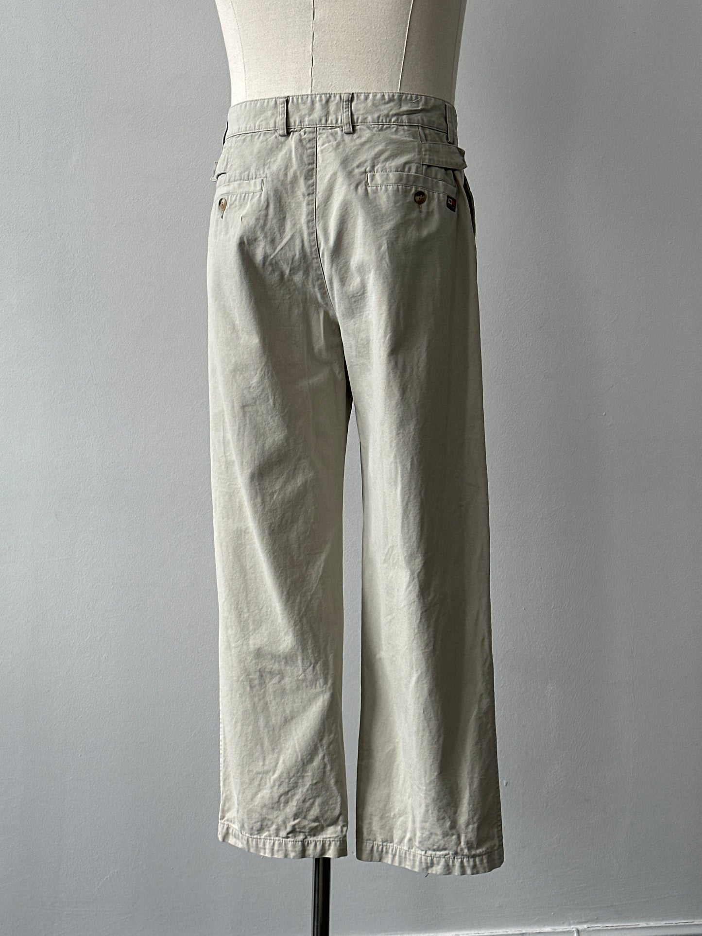 Vintage 1990s Pure Cotton Straight Leg Trousers - W30