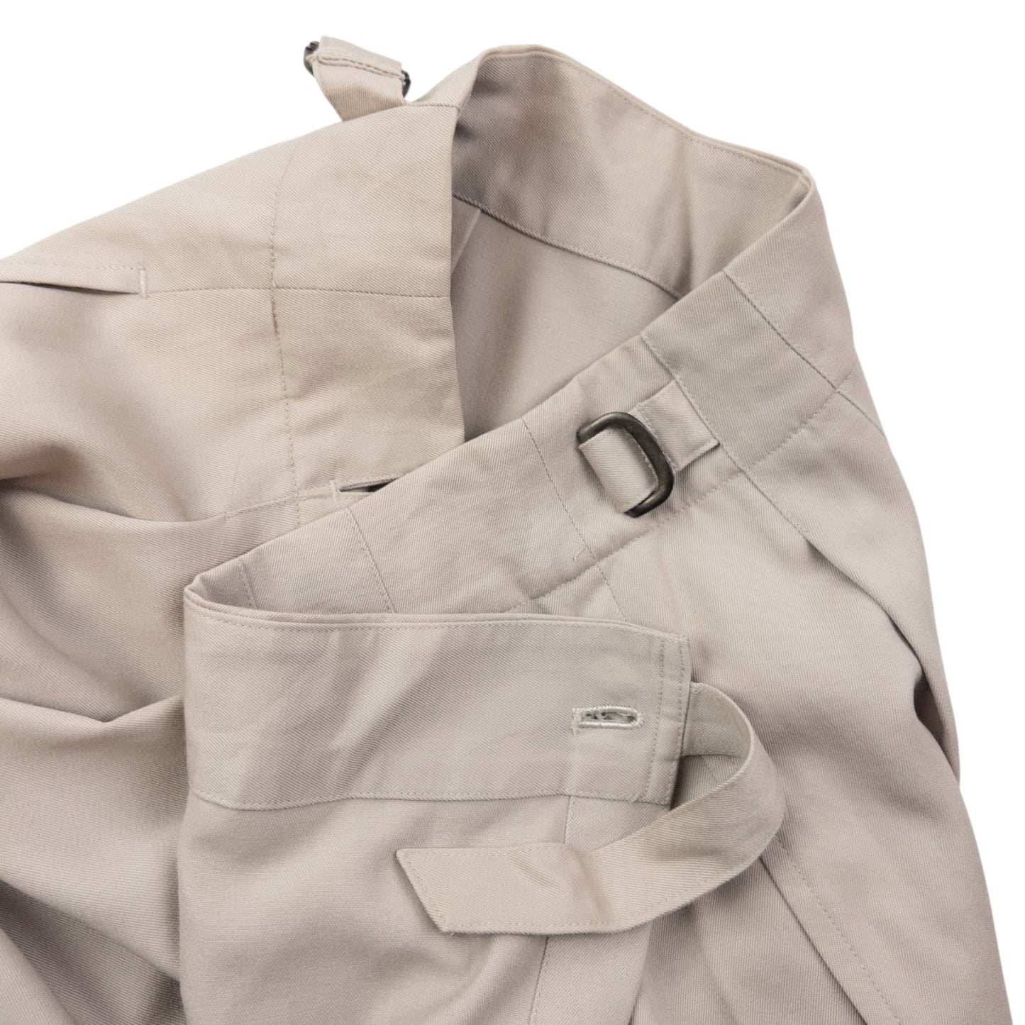 Vintage Plantation By Issey Miyake Pleated Wrap Skirt Womens Size W24 | W28, Beige