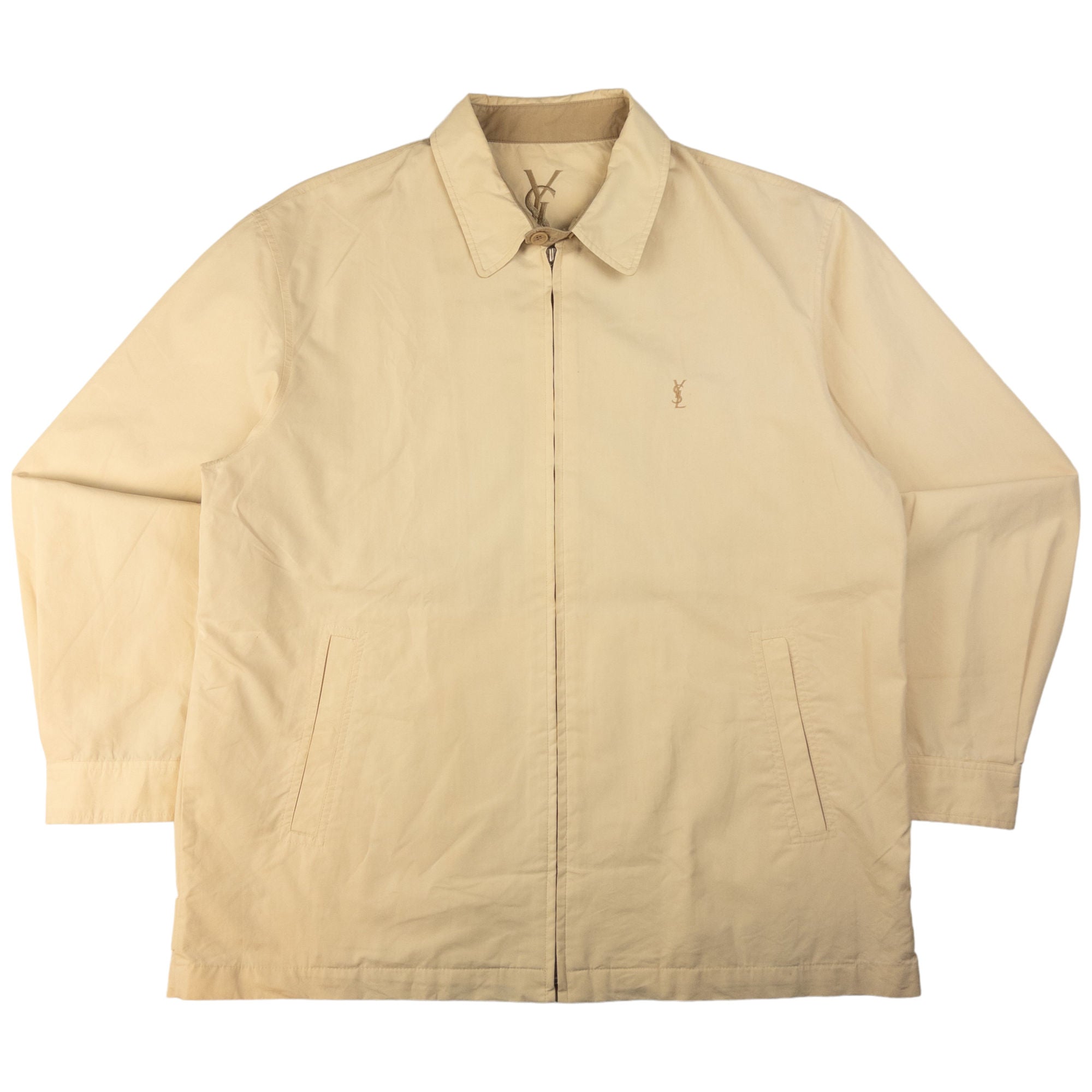 Yves Saint Laurent offers Beige Vintage Lightweight Windbreaker