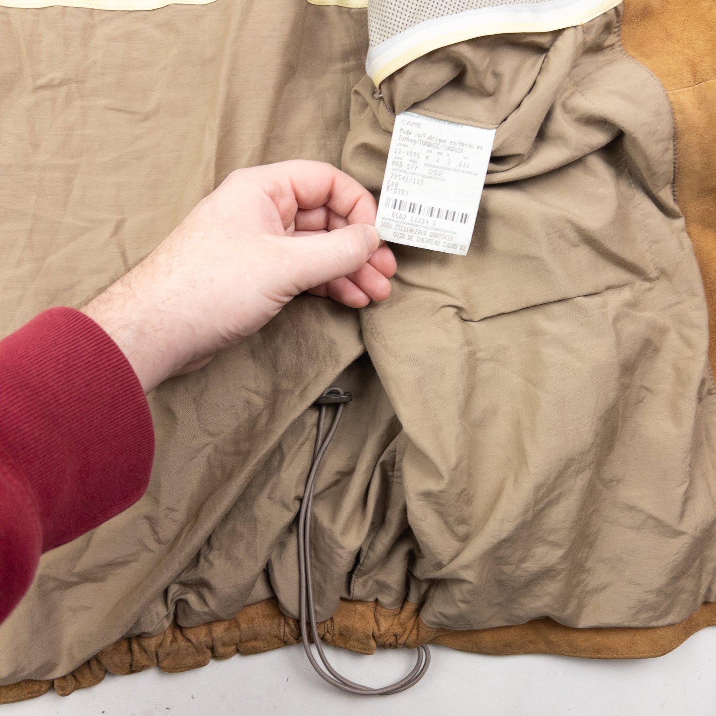 Vintage 2000s Hugo Boss Zip Up Suede Jacket Size L