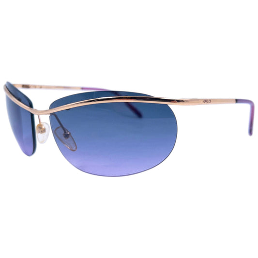 Vintage 2000s Gucci Rimless Sunglasses | O/S, Blue