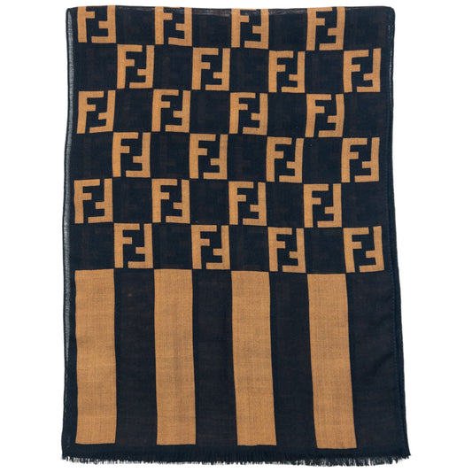 Vintage 90s Fendi Monogram Scarf | O/S, Multicoloured