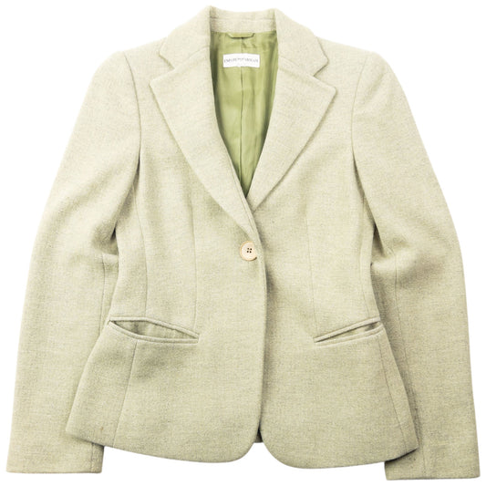 Vintage 2000s Emporio Armani Wool Blazer Jacket Womens Size S | Small, Green