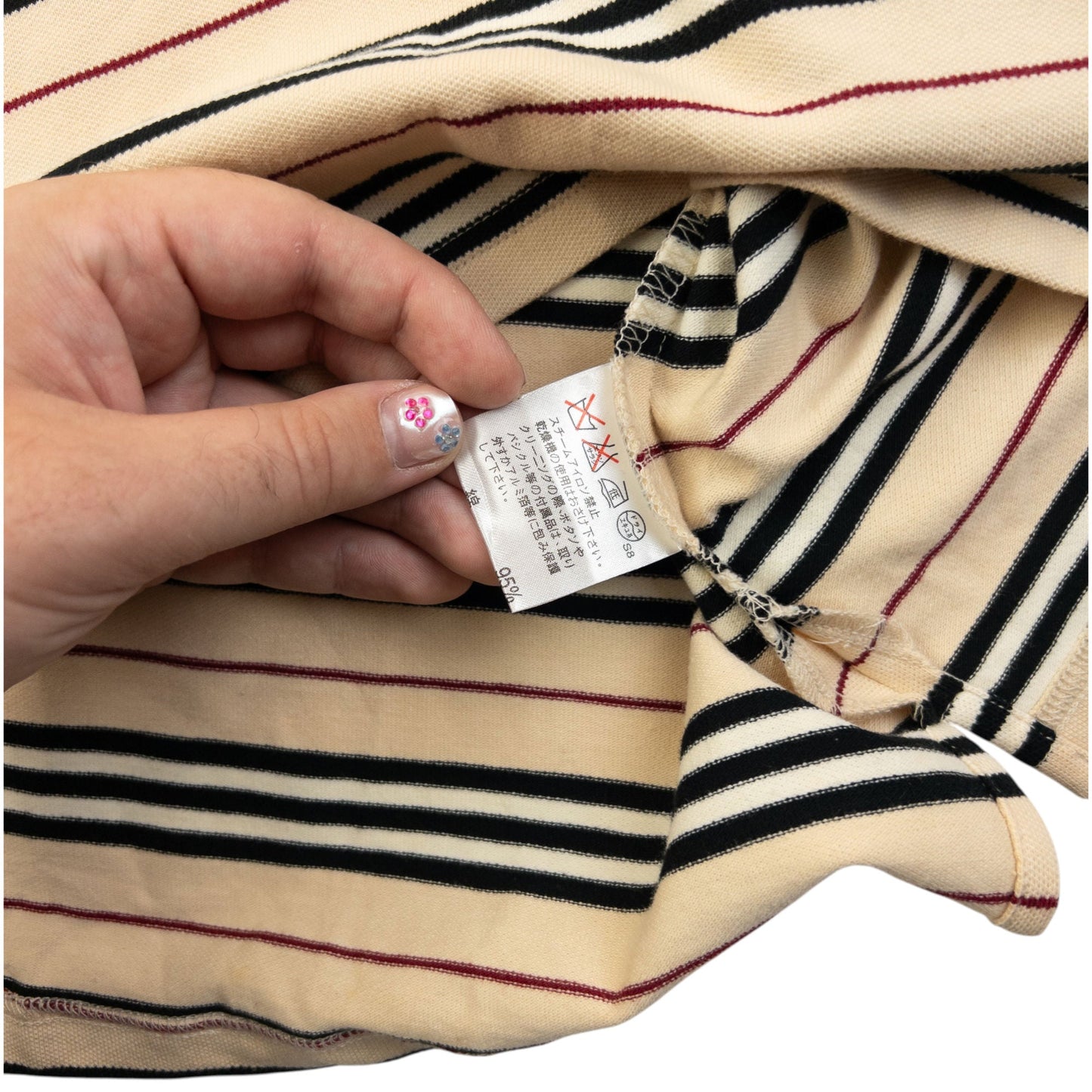 Vintage 2000s Burberry Blue Label Nova Stripe Polo Shirt Womens Size S | Small, Multicoloured