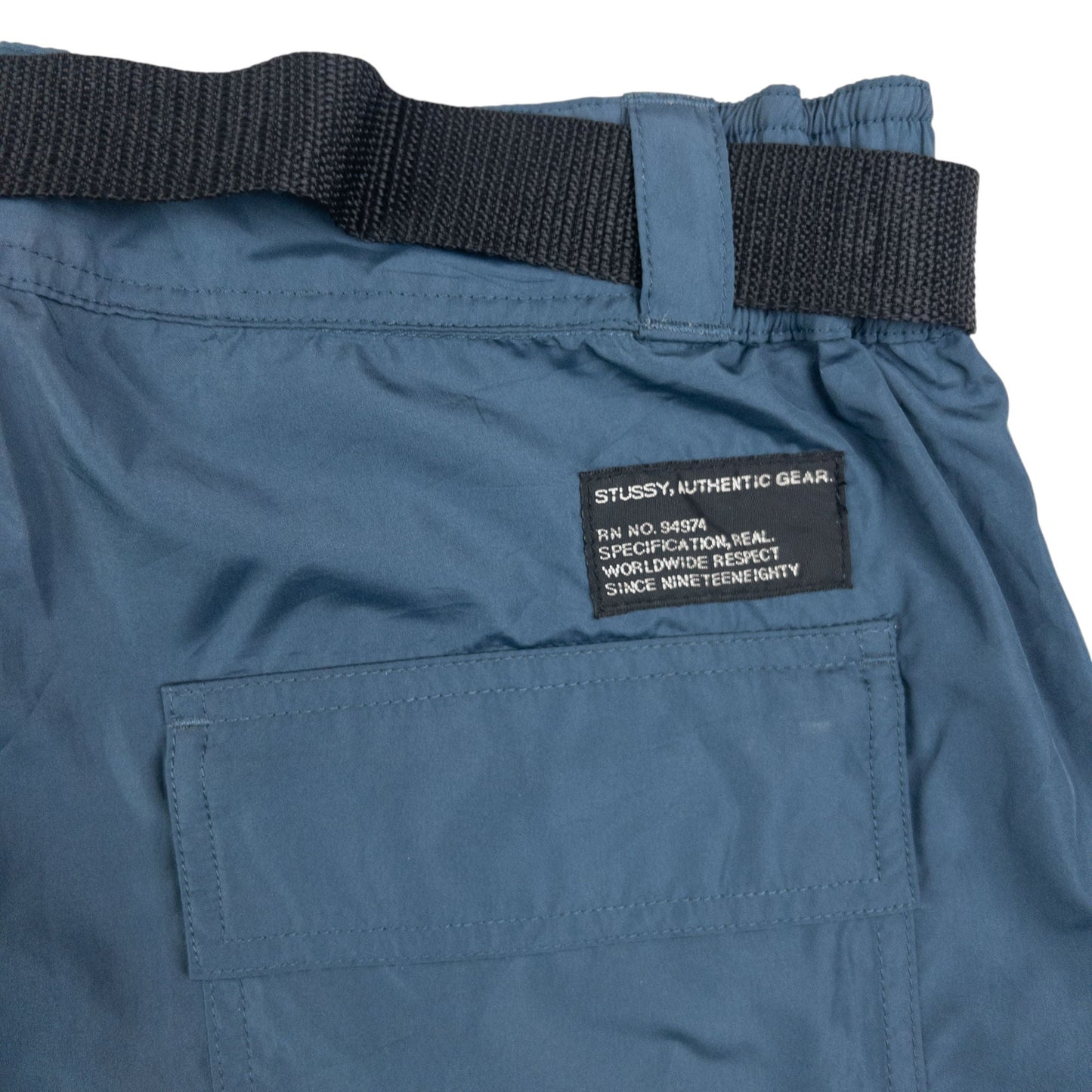 Vintage Stussy Belt Waist Zip Off Trousers Size M