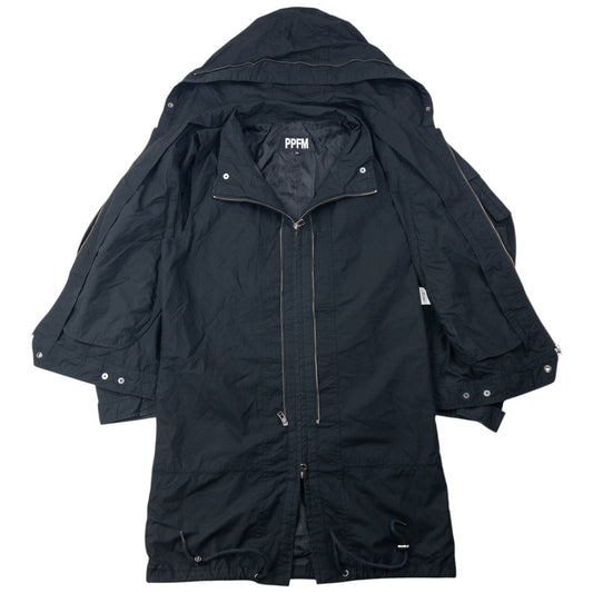 Vintage 2000s PPFM Zip Off Sleeve Convertible Jacket Size L | Large, Black