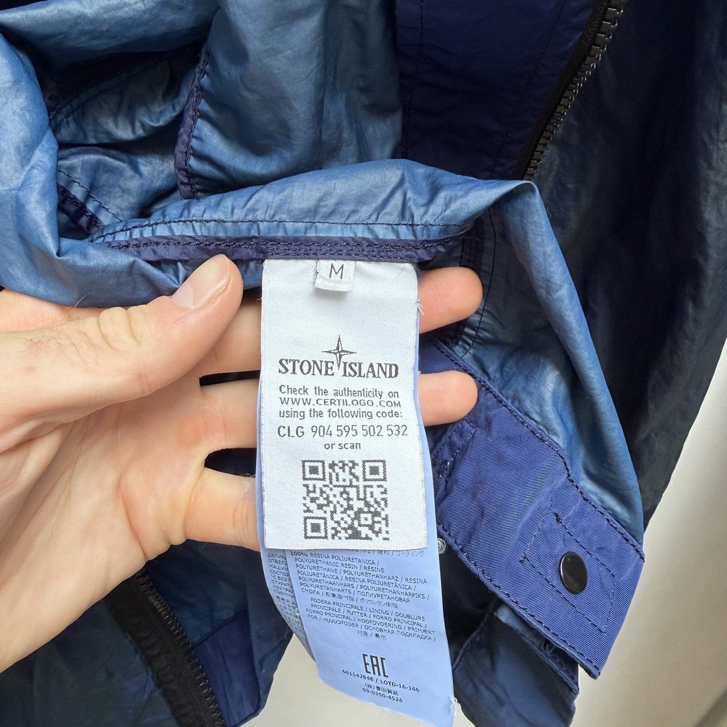 Stone Island Nylon Metal Watro Colour Weft (M) | Medium, Blue