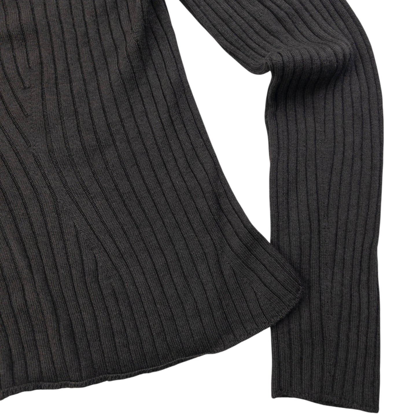 Vintage 2000s YSL Yves Saint Laurent By Tom Ford Cropped Jumper Womens Size L | Large, Brown