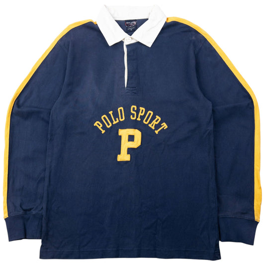 Vintage 90s Polo Sport Ralph Lauren Long Sleeve Rugby Polo Shirt Size S | Small, Multicoloured