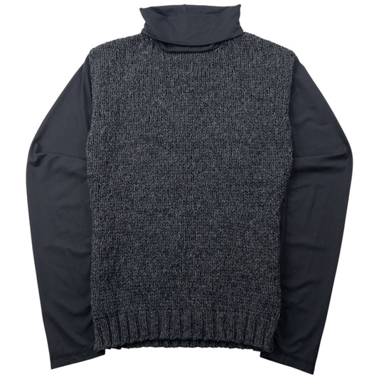 Vintage 90s Jean Paul Gaultier Homme Turtleneck Jumper Womens Size S | Small, Grey