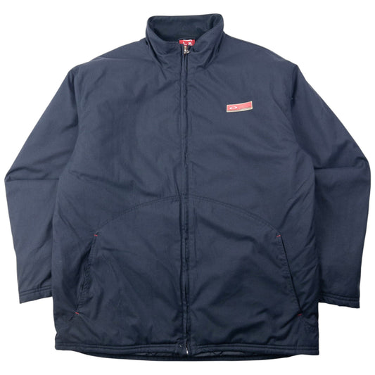 Vintage 90s Oakley Zip Up Padded Jacket Size L | Large, Navy