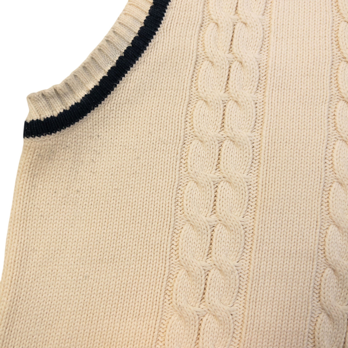 Vintage 90s Burberry Knit Sweater Vest Size S | Small, Cream
