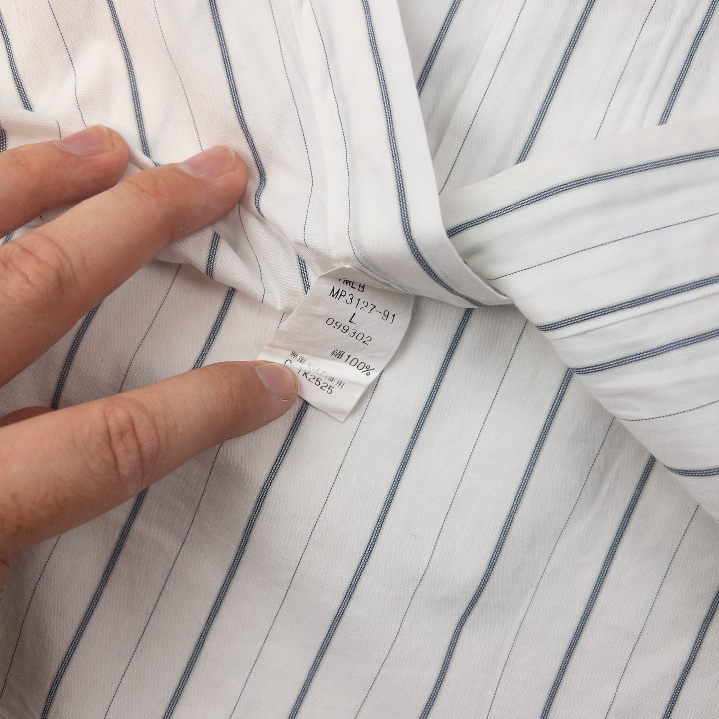 Vintage Issey Miyake Striped Long Sleeve Button Up Shirt Size M