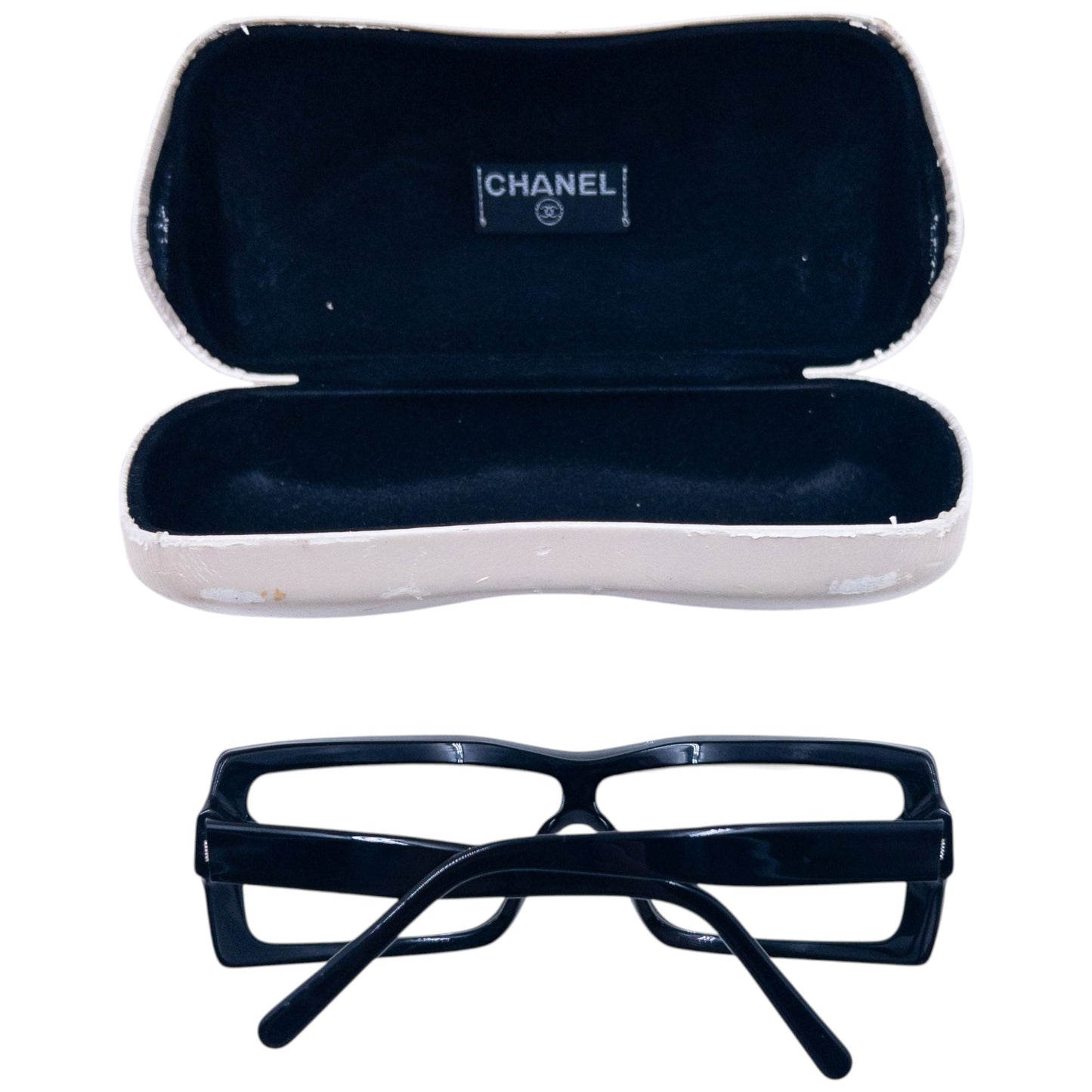 Vintage 2000s Chanel Shield Sunglasses | O/S, Black