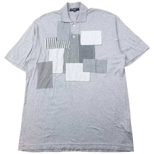 Vintage Comme Des Garçons HOMME Patchwork Polo Shirt Size L