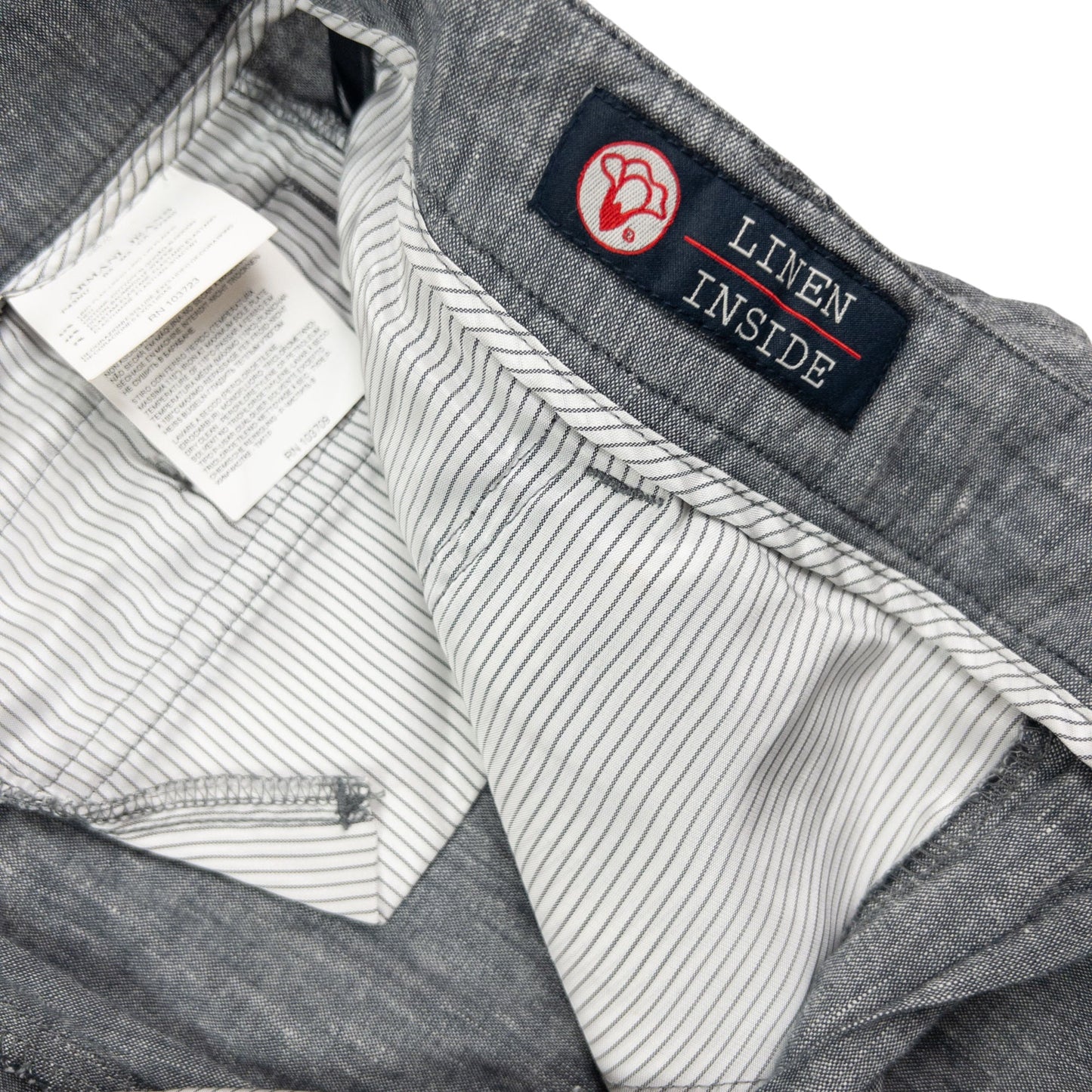 Vintage Armani Jeans Lightweight Linen Trousers Size W30