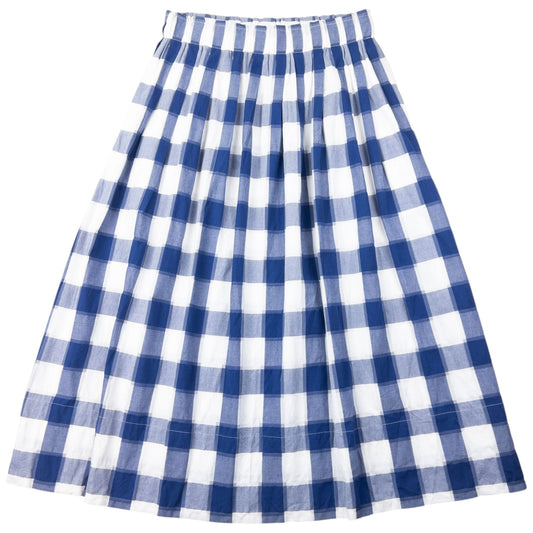 Vintage Yohji Yamamoto Pleated Checkered Skirt Womens Size W32