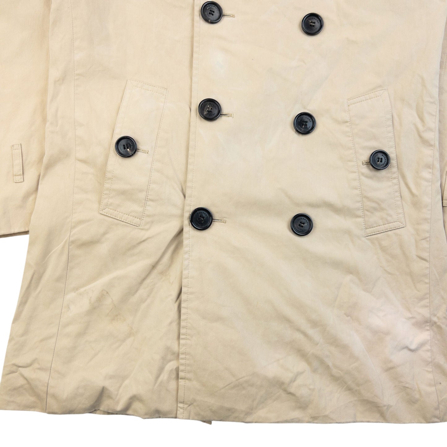 Vintage Burberry Nova Check Lined Trench Jacket Womens Size M | Medium, Beige