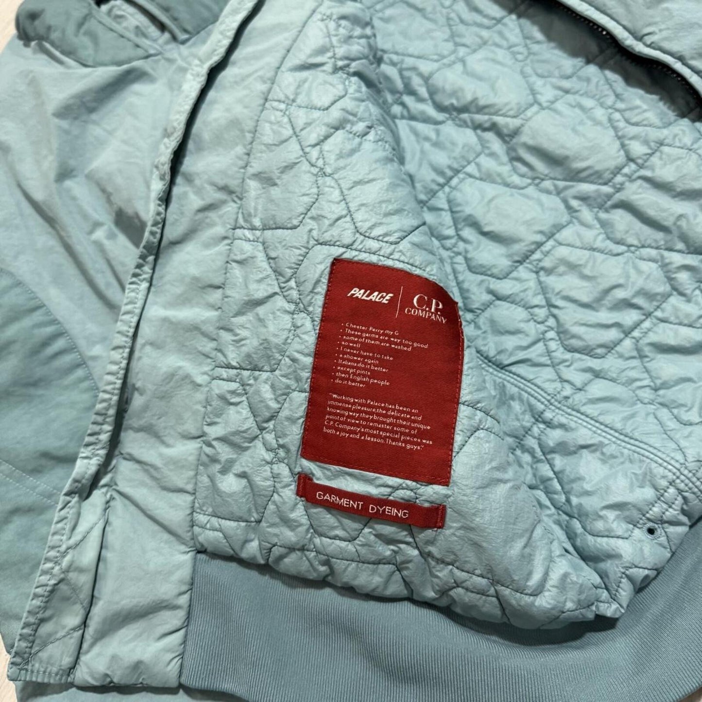 CP Company Palace Bomber Jacket | XL, Light Blue