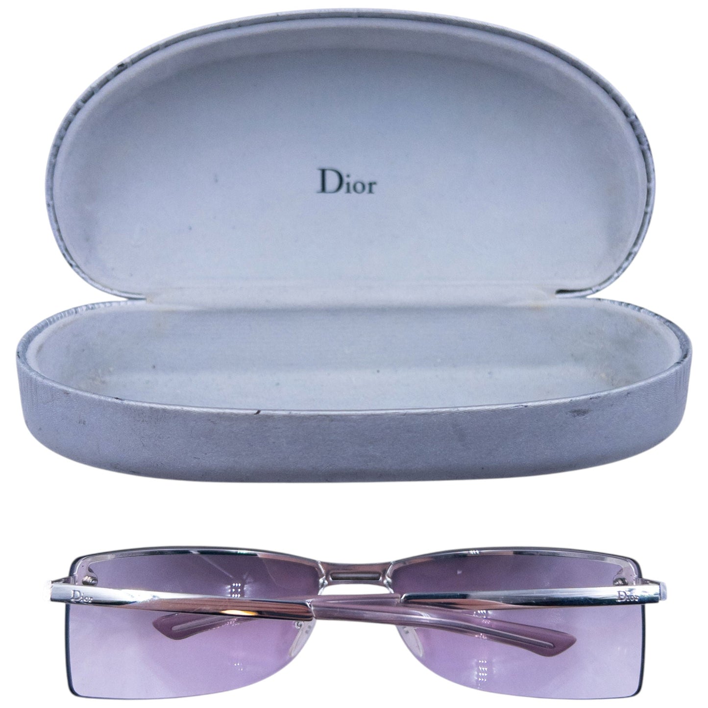 Vintage 2000s Dior Adiorable 1 By John Galliano Rimless Star Sunglasses | O/S, Purple
