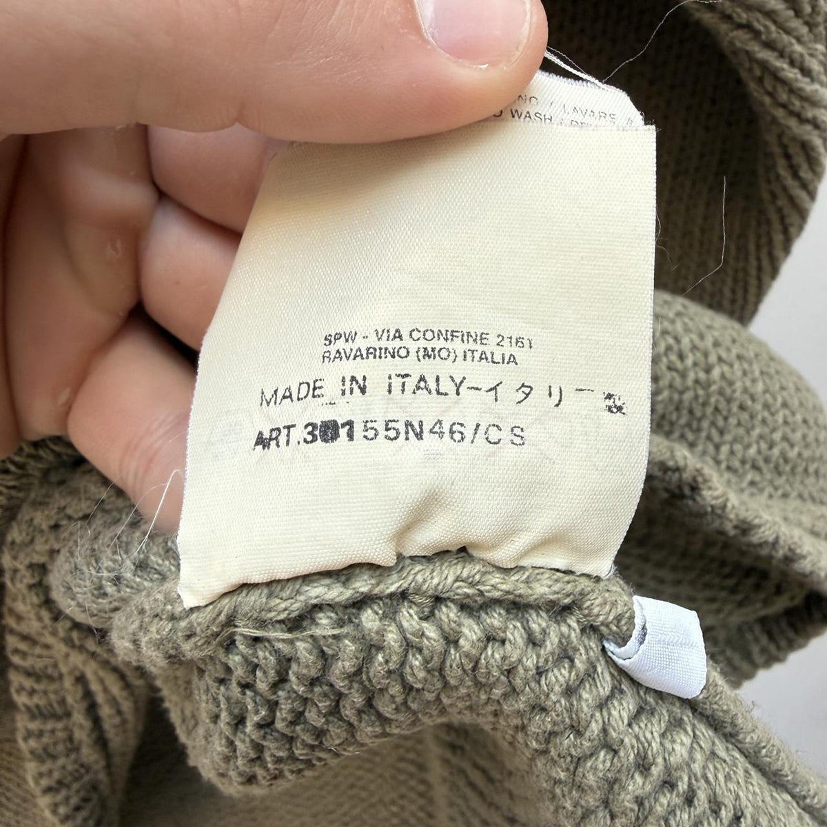 1999 Stone Island Cable Knit Jumper (XL) | Extra Large, Green