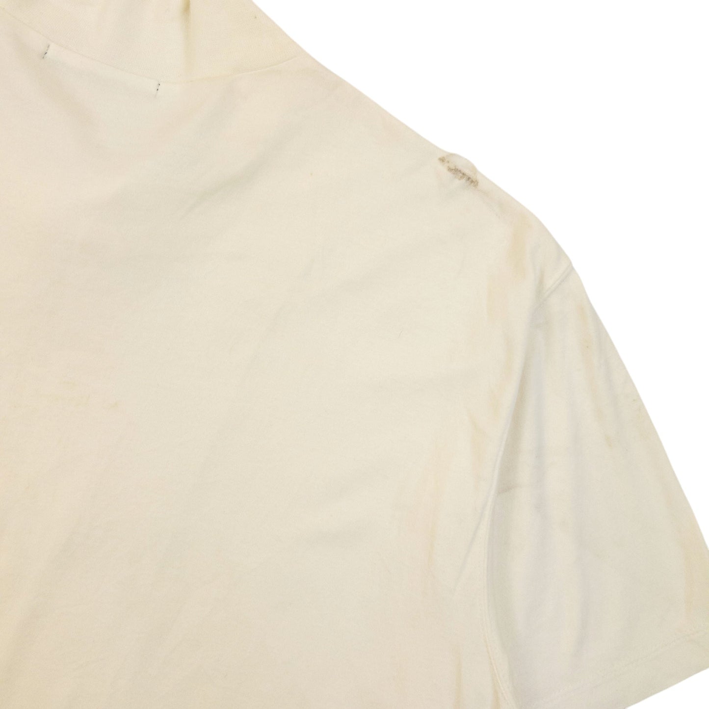 Vintage 2000s Issey Miyake White Label Q Zip T Shirt Size S | Small, White