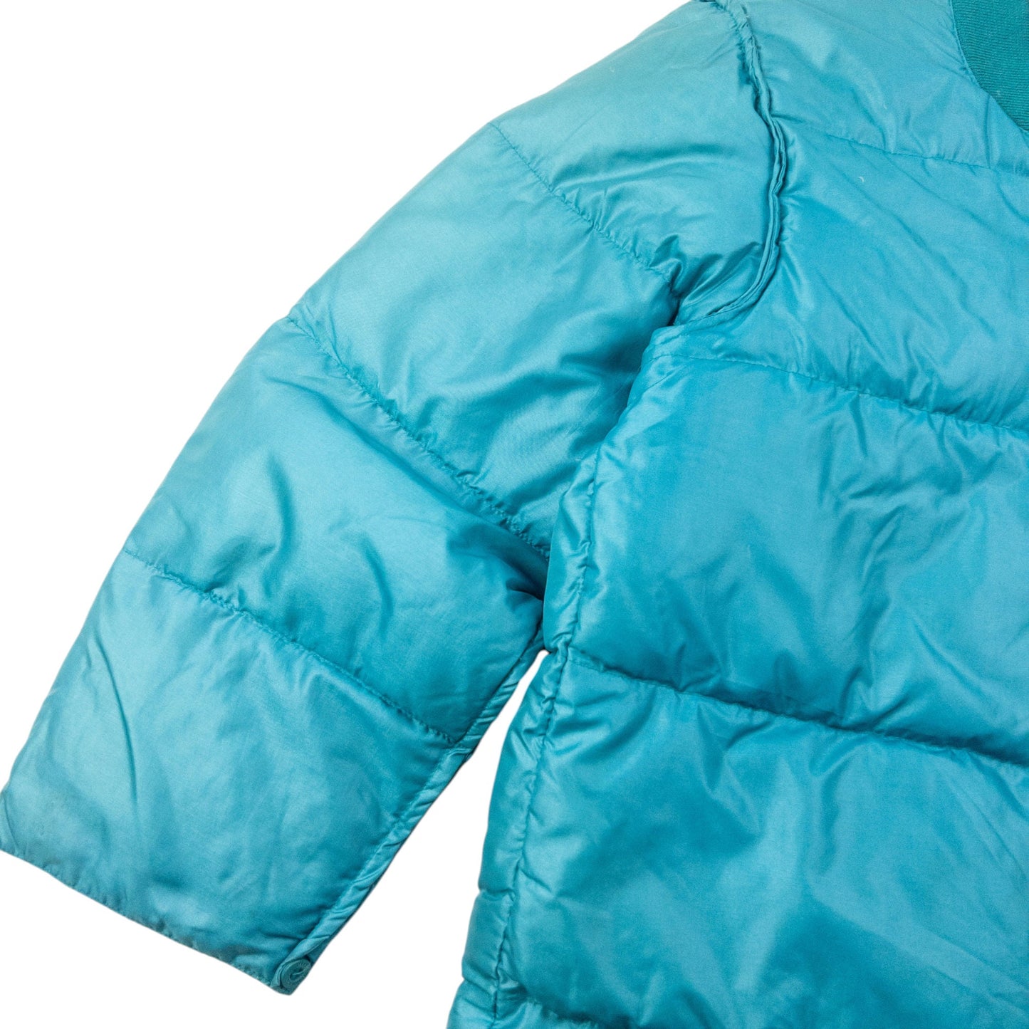 Vintage 80s YSL Yves Saint Laurent Zip Up Puffer Jacket Size M | Medium, Blue