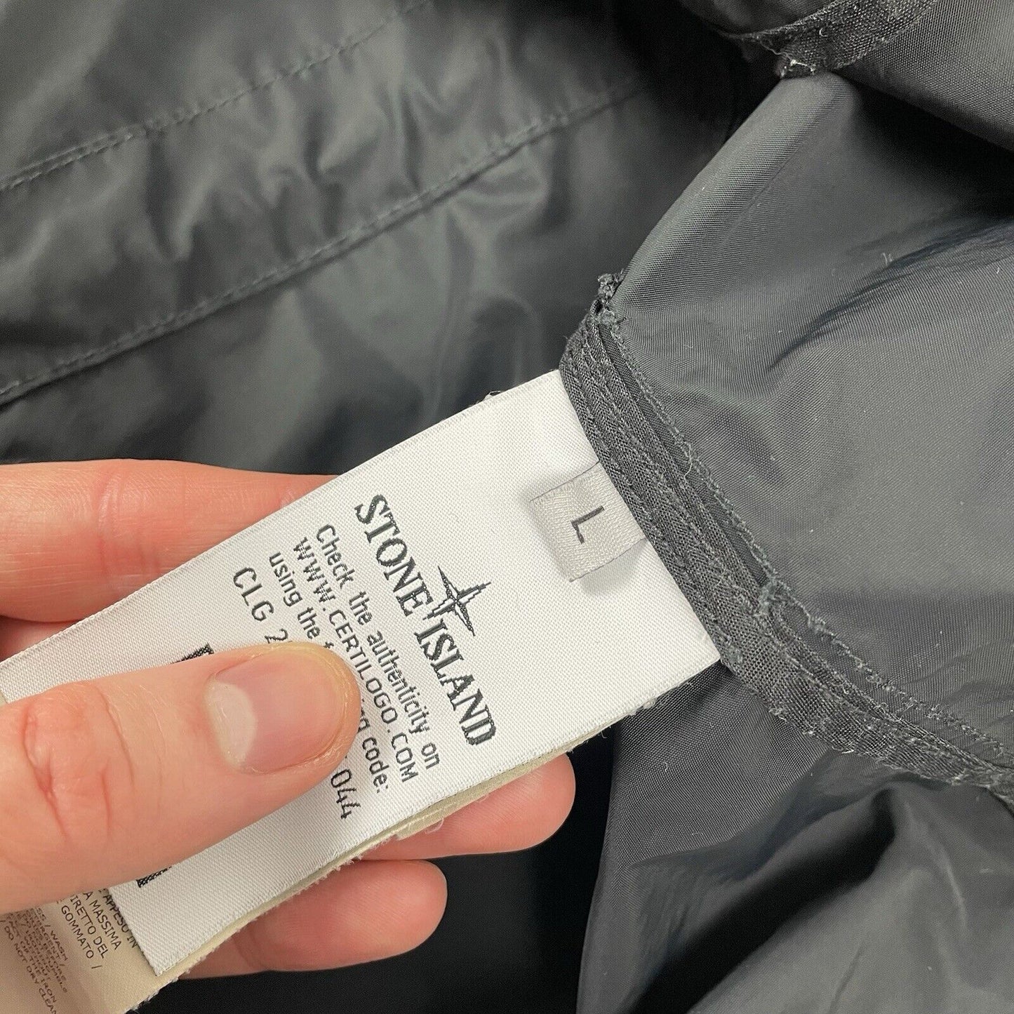 Stone Island Micro Reps Parka, Size Large | Stone island, Black