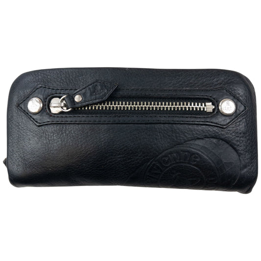 Vintage 2000s Vivienne Westwood Embossed Orb Leather Purse | O/S, Black