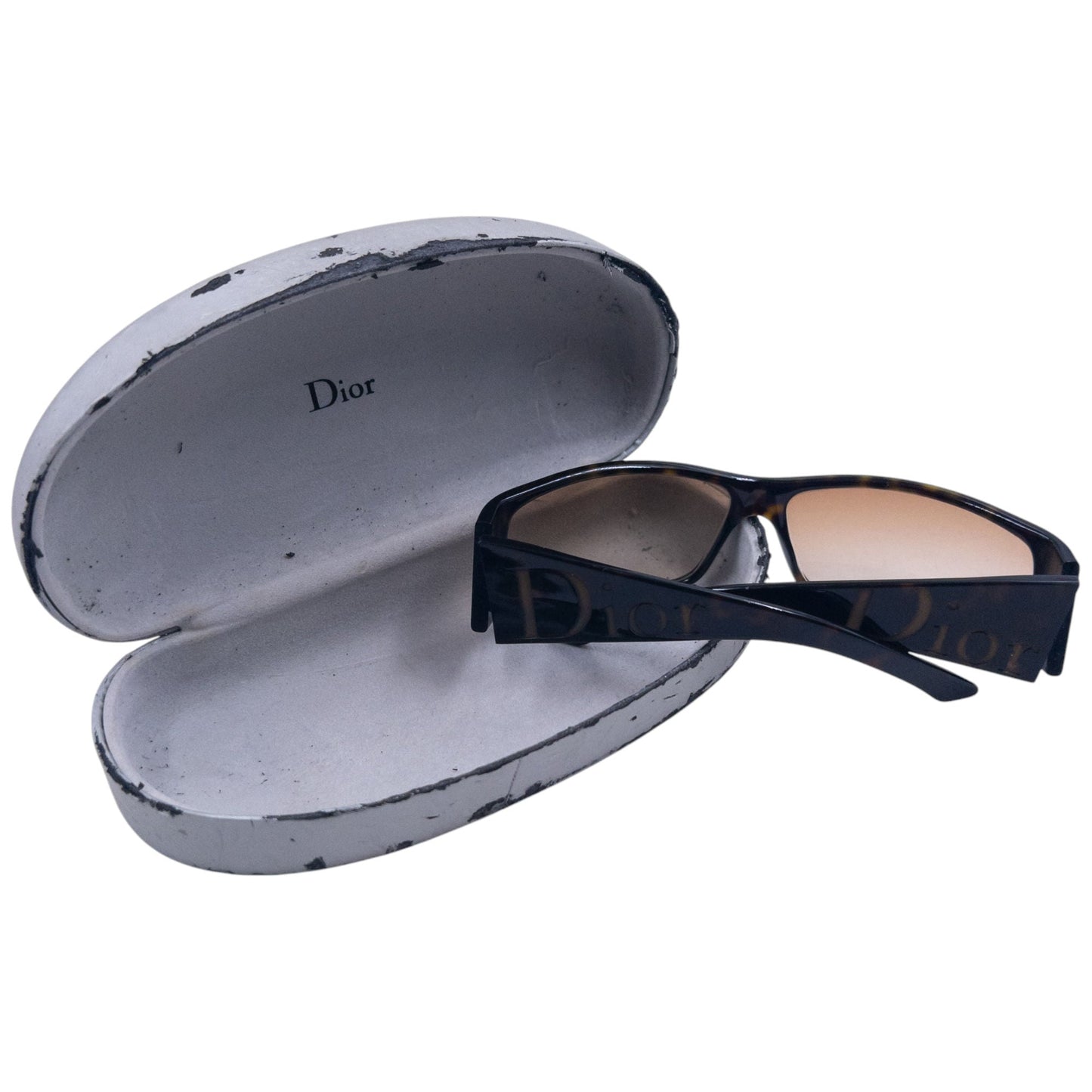 Vintage Dior Embossed Tortoise Shell Sunglasses