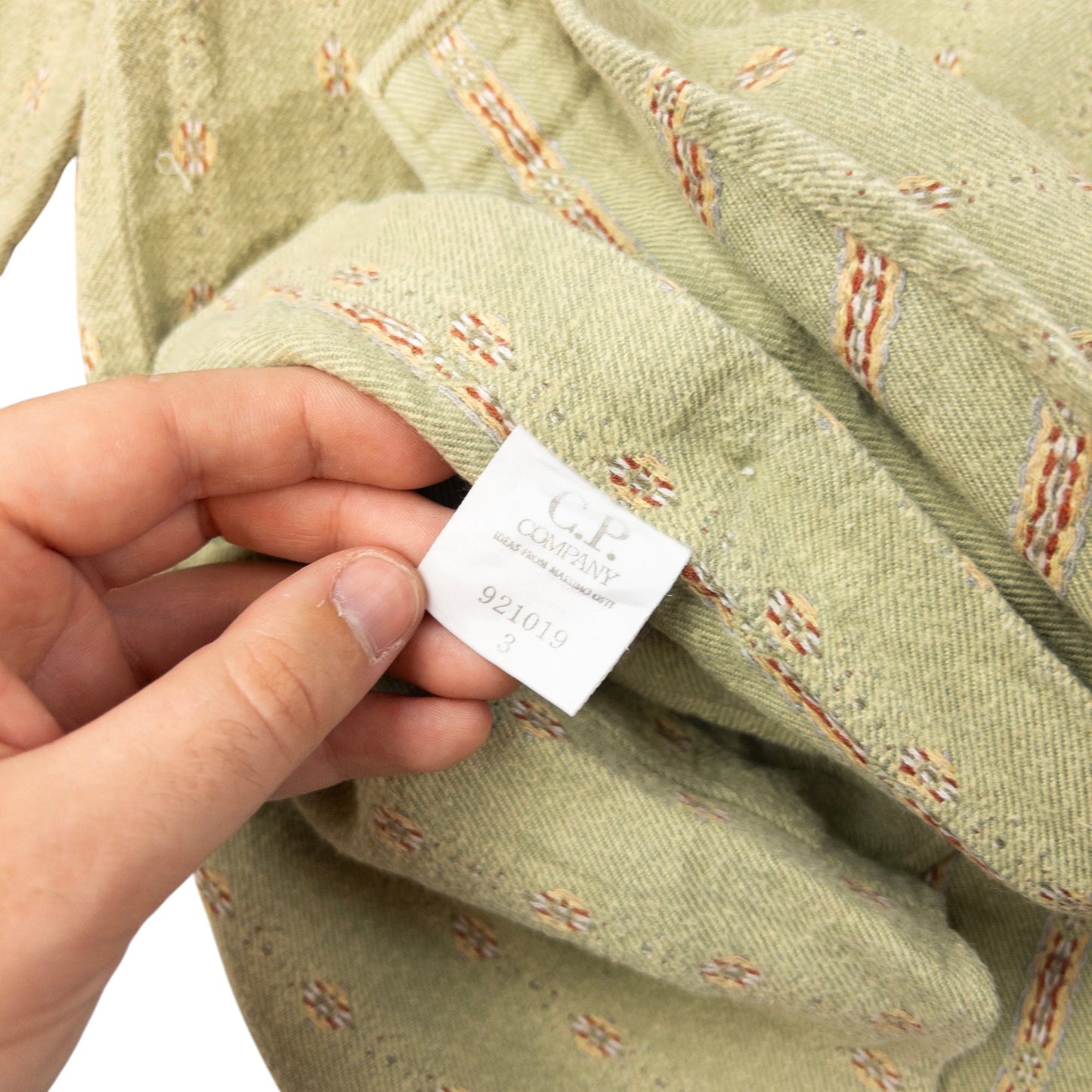 Vintage CP Company Embroidered Long Sleeve Button Up Shirt Size M